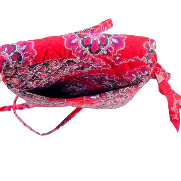 VERA BRADLEY Women's Handbag Red Paisley Design Crossbody Small - Picture 7 of 10